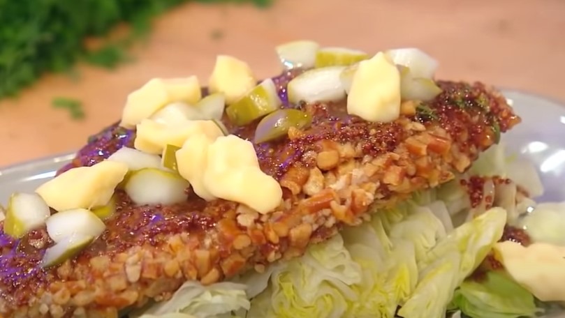 pecan-crusted chicken with mustard sauce recipe