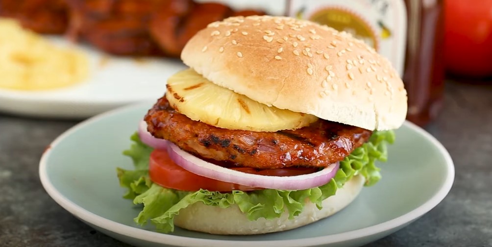 roasted pineapple burger recipe