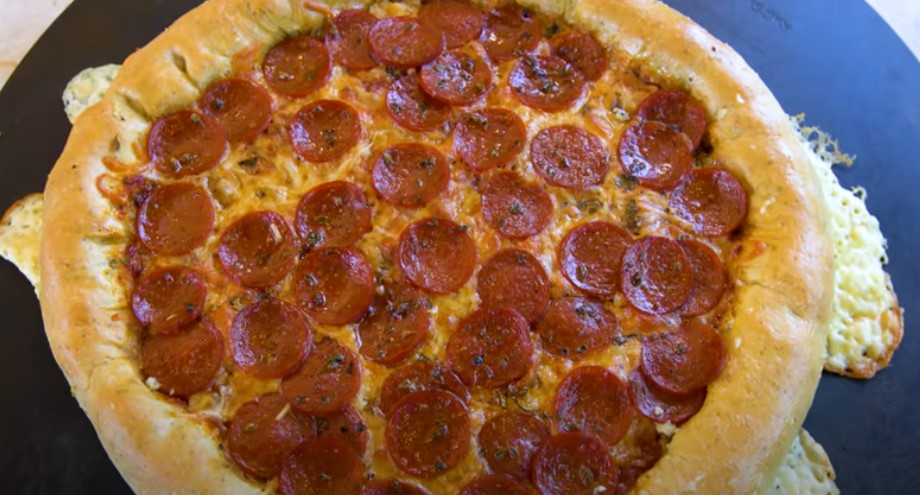 stuffed crust pizza from pizza hut