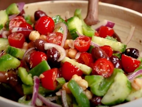 chickpea greek salad recipe