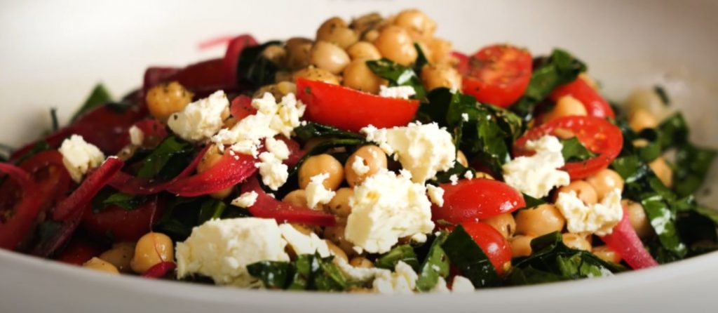 greek salad with chickpeas recipe