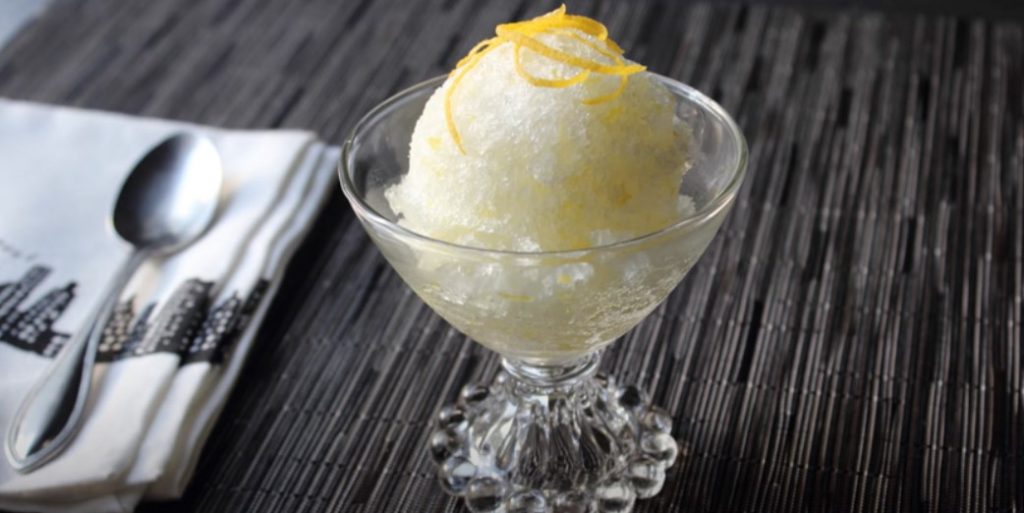 lemon and rosemary granita recipe