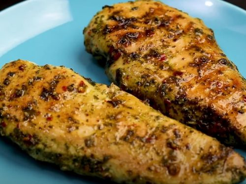 grilled garlic and herb chicken and veggies recipe