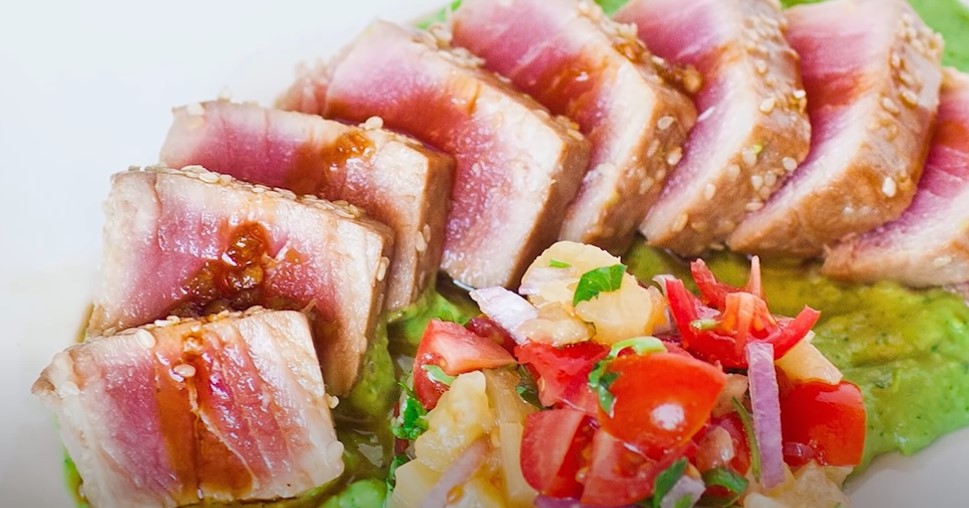 mediterranean rice salad with seared tuna recipe