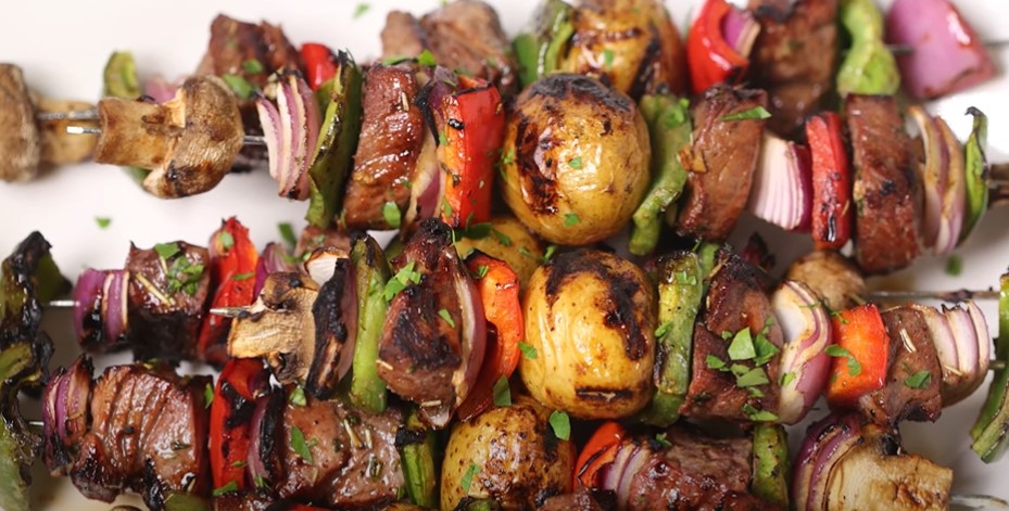 steak kabobs with garlic butter recipe