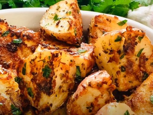 roasted potatoes with parmesan, garlic, and herbs recipe