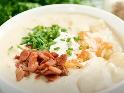 easy potato soup with bacon recipe