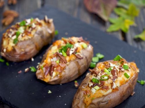 chorizo-stuffed sweet potatoes recipe