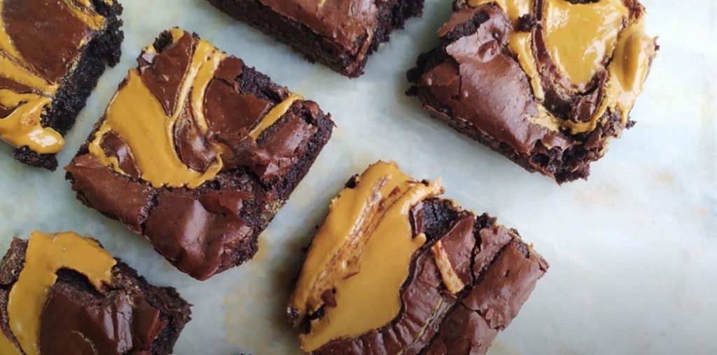 fudge brownies with peanut butter chips recipe