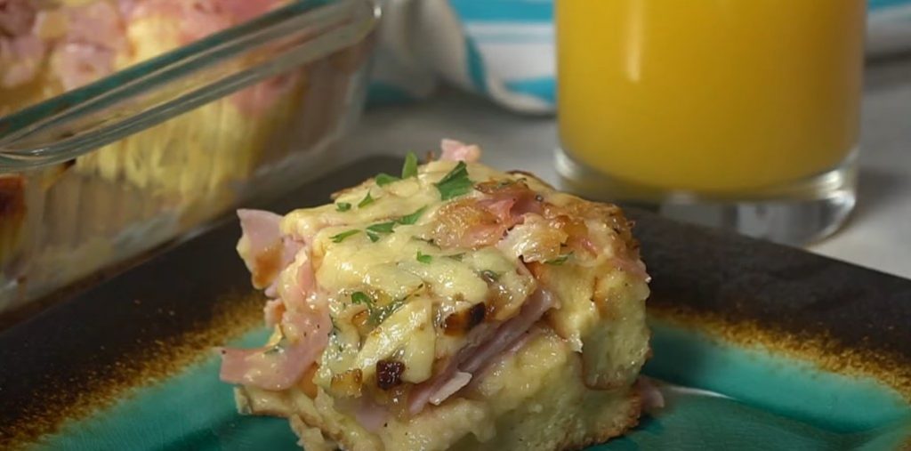 cheesy ham casserole recipe