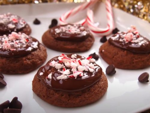 chocolate peppermint cookies in a jar recipe