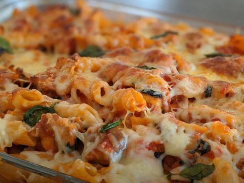chicken pasta and vegetable casserole recipe