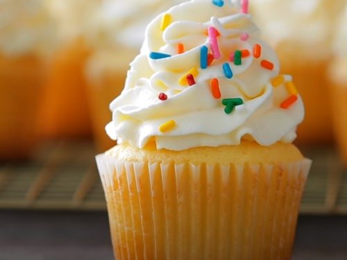 double vanilla cupcakes recipe