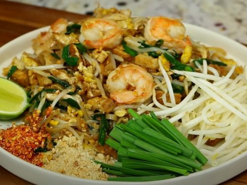 lighter shrimp pad thai recipe
