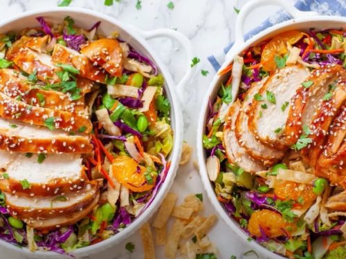grilled ginger-sesame chicken chopped salad recipe