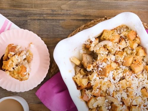 coconut bread pudding recipe