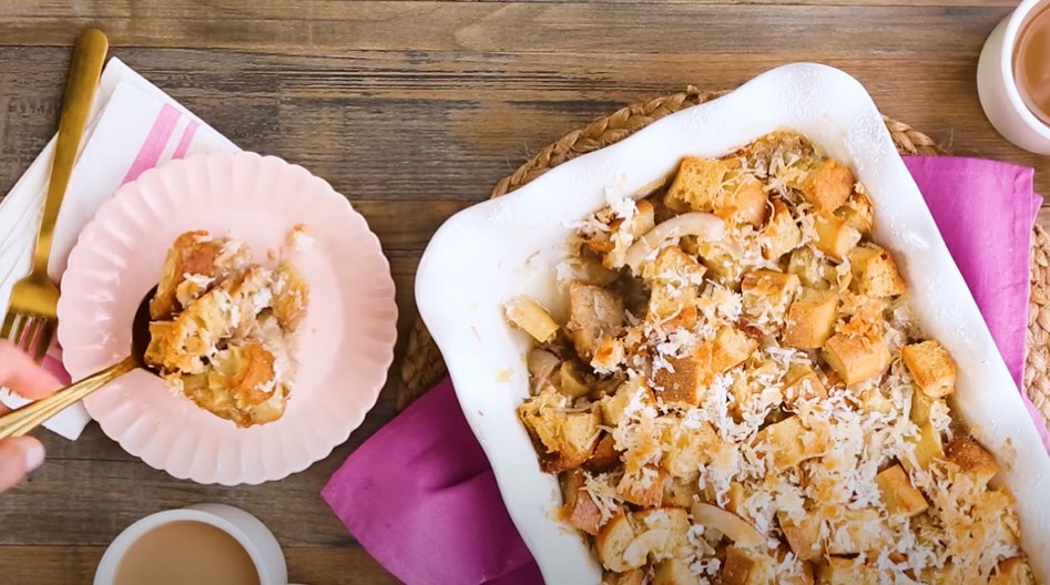 coconut bread pudding recipe