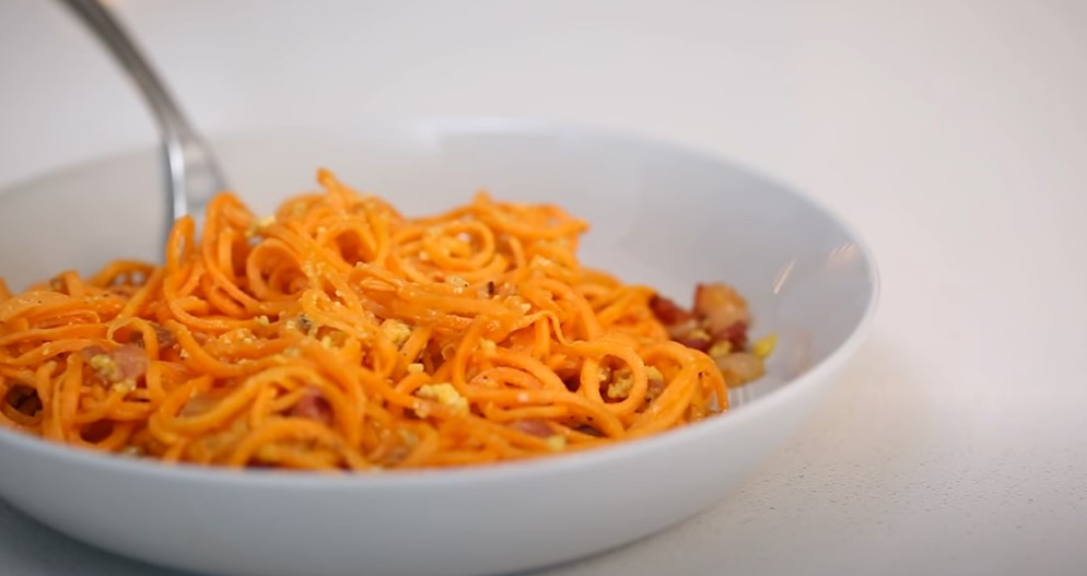 spiralized sweet potato latkes recipe