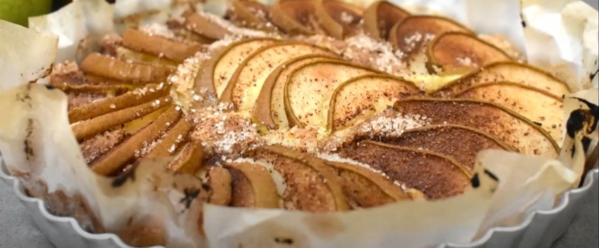 Spiced Almond Pear Cake (Easy Pear Cake Recipe) - A Beautiful Plate