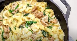 cheesy tortellini pasta recipe