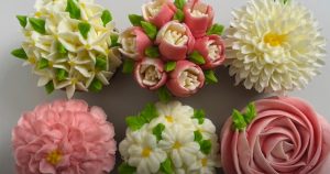 spring flower cupcakes recipe