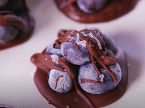 chocolate blueberry clusters recipe