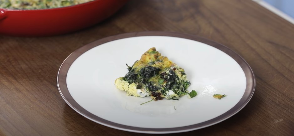 greek frittata with feta and spinach recipe