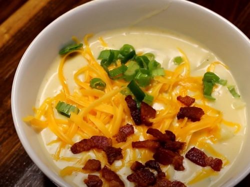 cheesy bacon ranch potato soup recipe