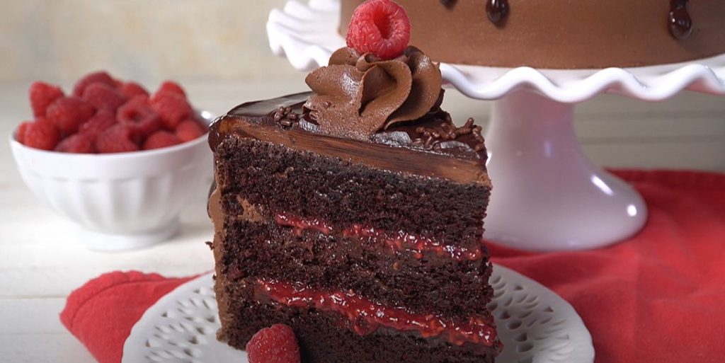raspberry chocolate chip layer cake recipe