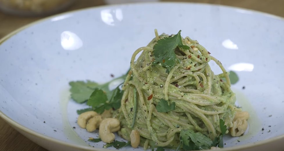 whole wheat spaghetti with caper pesto sauce recipe