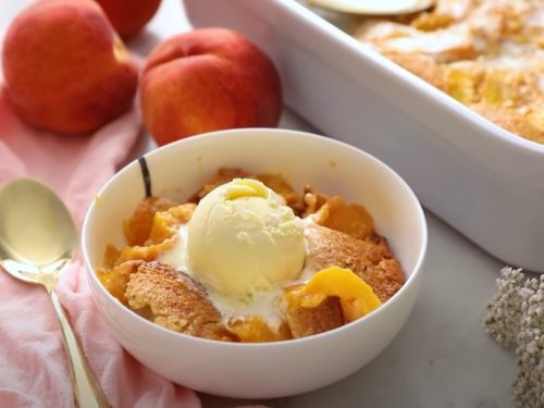 fresh peach cobbler recipe