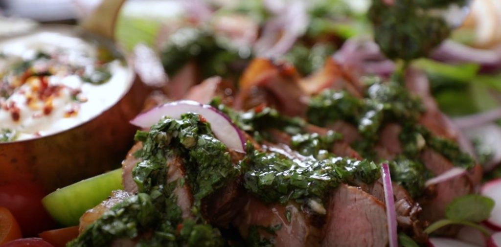 grilled skirt steak salad recipe