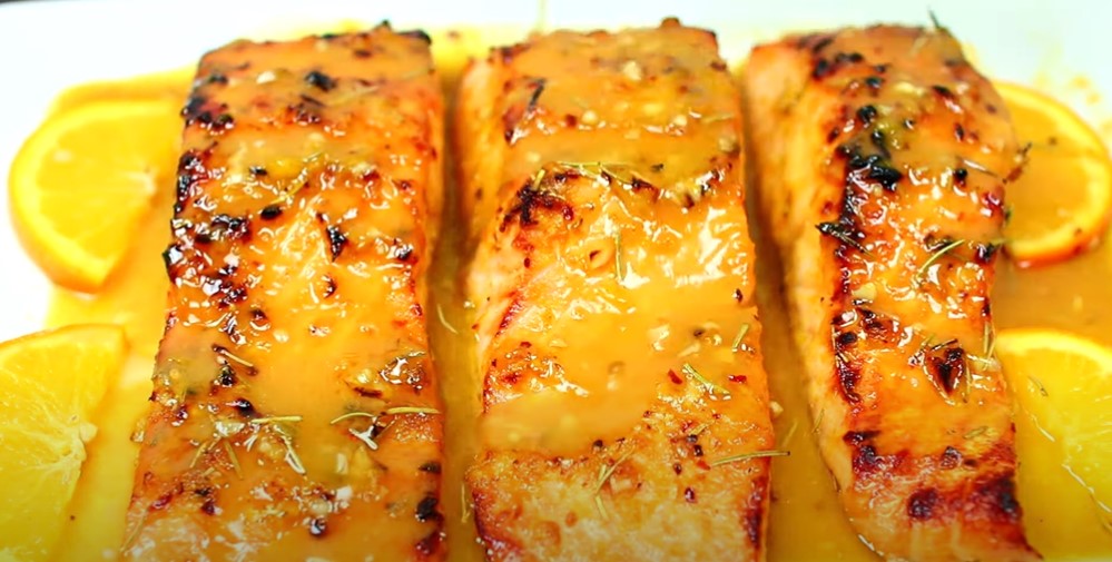 orange-rosemary glazed salmon recipe