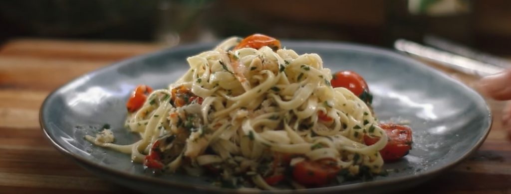 crab parmesan linguine recipe