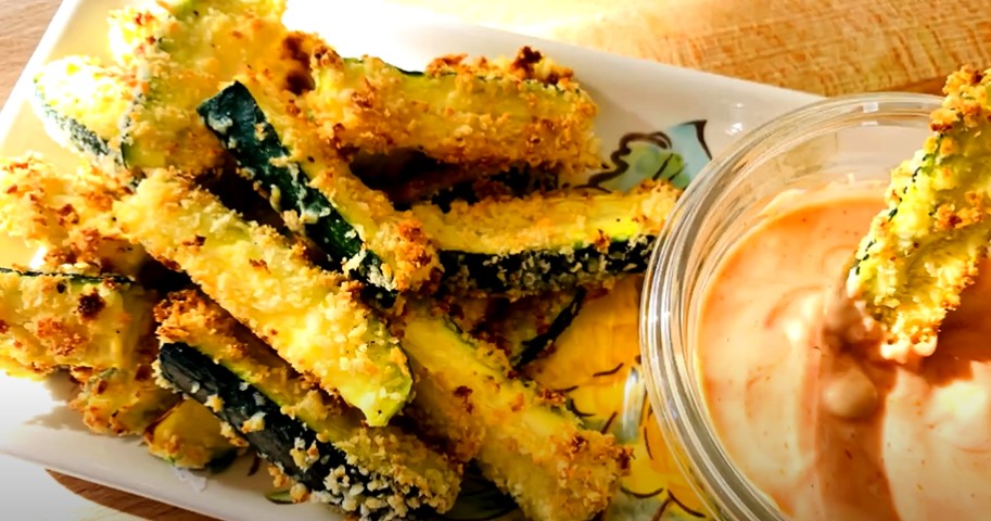 crispy parmesan fried zucchini recipe