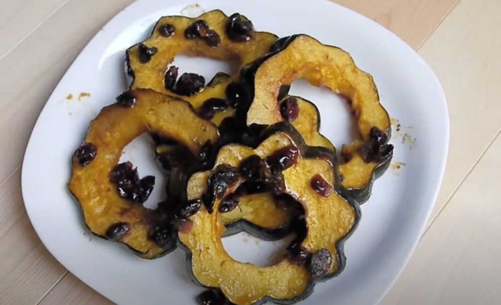 Acorn Squash with Cranberry Maple Glaze Recipe