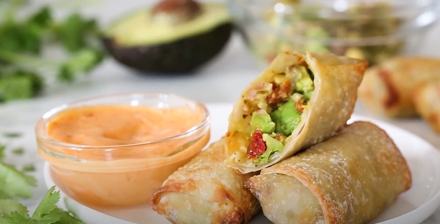 Air Fryer Avocado Egg Rolls Recipe