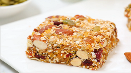 almond blueberry date granola bars recipe