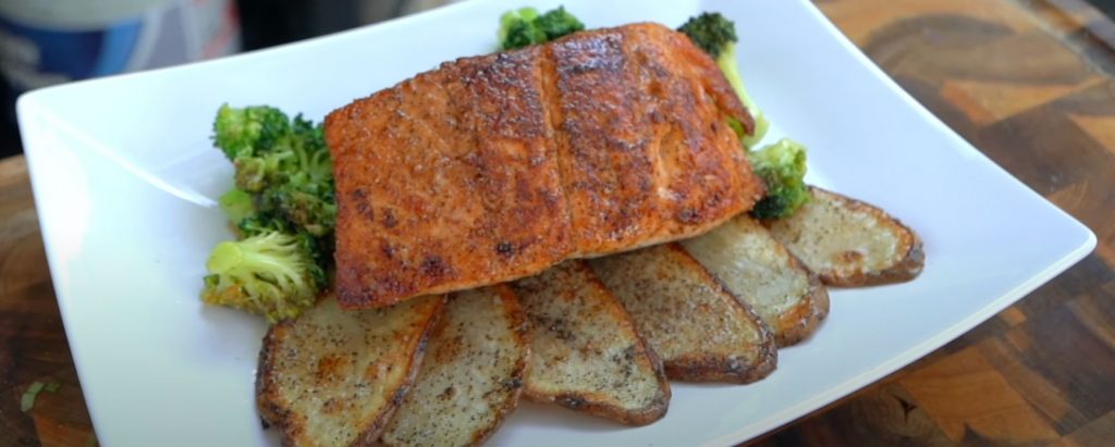 Apricot Dijon Salmon and Broccoli Recipe
