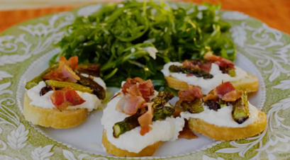 asparagus and ricotta bruschetta recipe