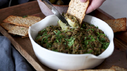 baked brie with olive tapenade recipe