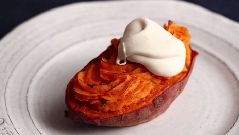 baked sweet potato with maple recipe