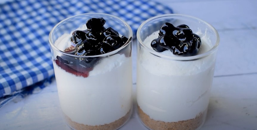 Blueberry Lime No-Bake Cheesecake Cups Recipe