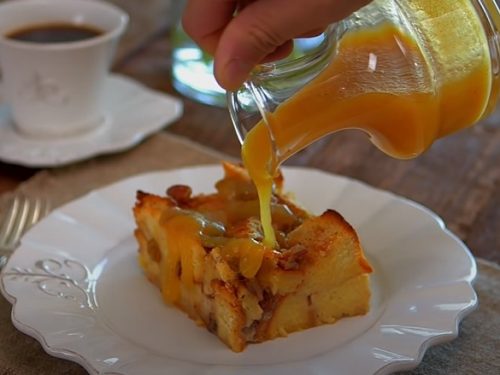 Bread and Butter Pudding with Whiskey Crème Anglaise Recipe