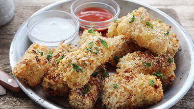 breaded fried softly spiced tofu recipe