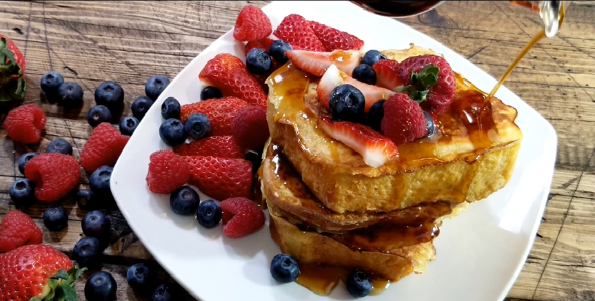 Cappuccino French Toast with Coffee Cream