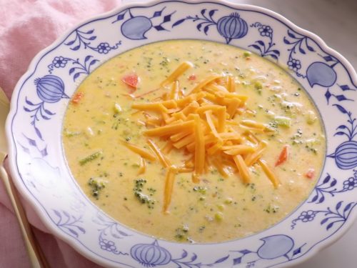 Cheesy Vegetable Soup Recipe