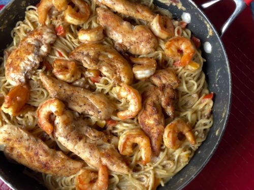 chicken and shrimp carbonara recipe