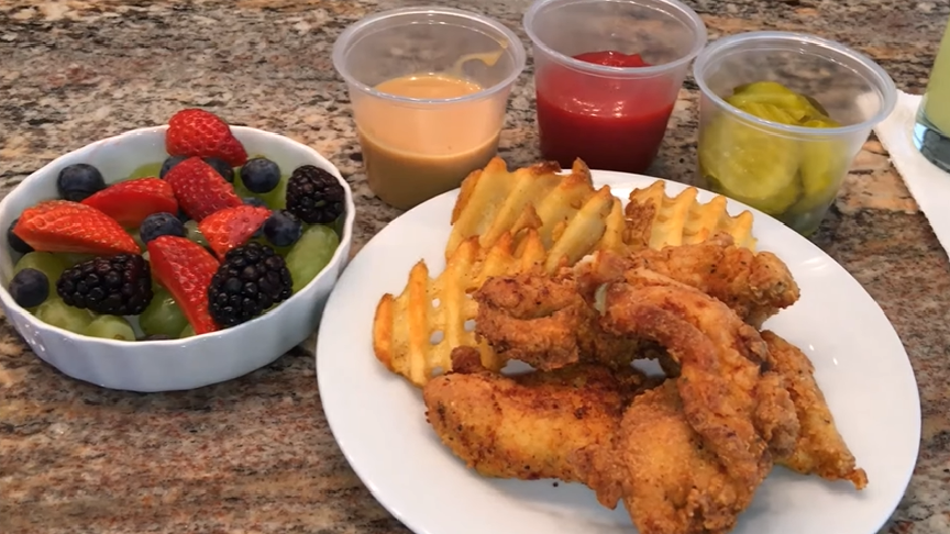 Zaxby's chicken store finger plate