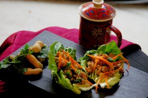 chicken larb lettuce wraps